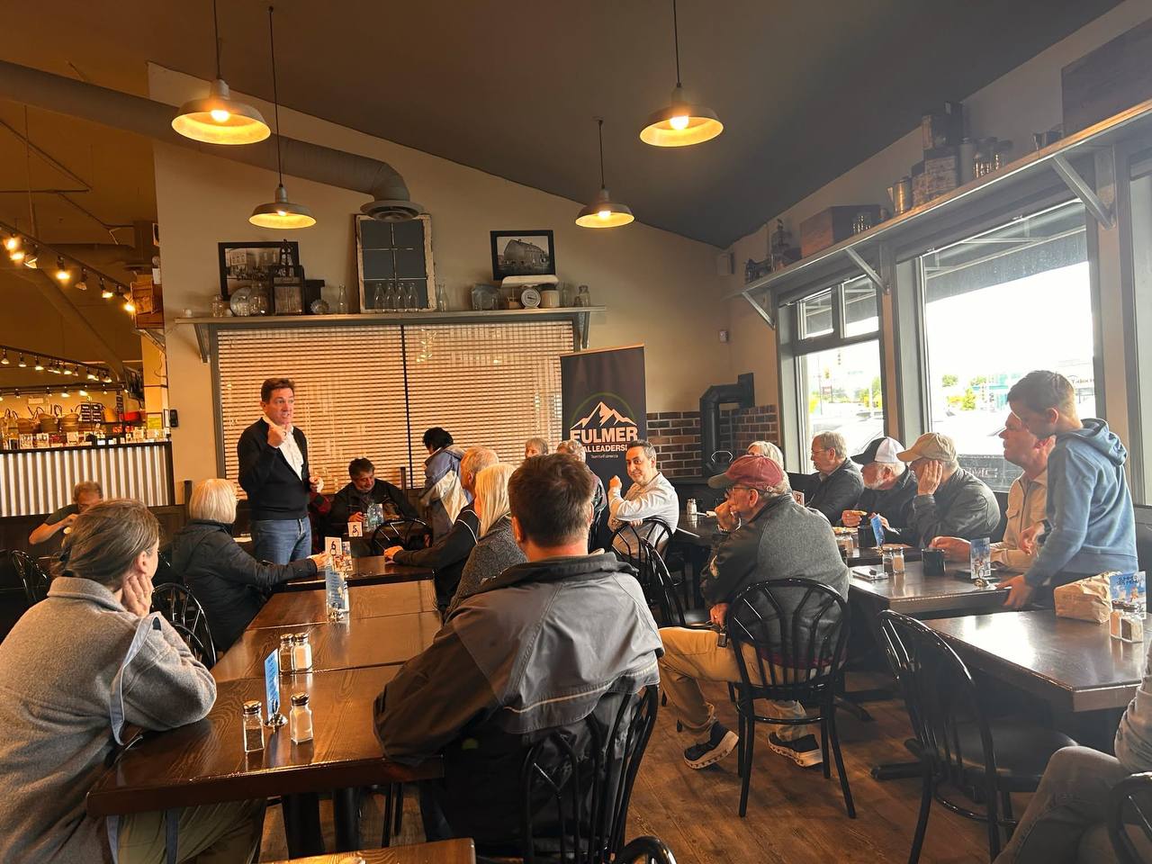 Yuri Fulmer campaign event in Chilliwack with conservative members